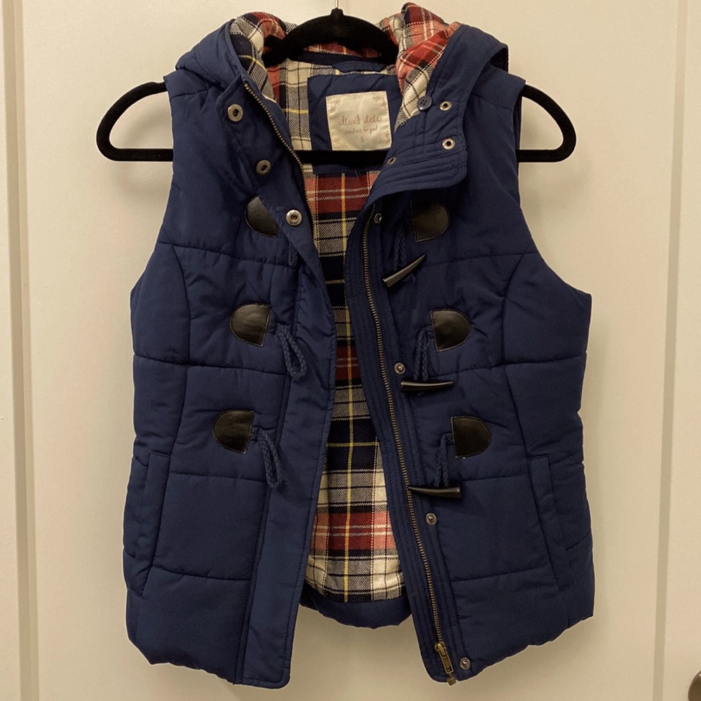 Insulated vest with hood